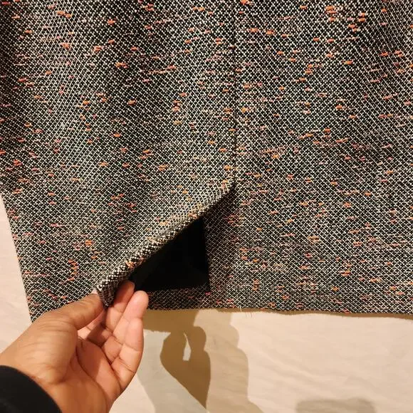 J.Crew Sz 2 Tweed Gray Pink Career Dress Lined Dress Professional Modest Church - Picture 6 of 10